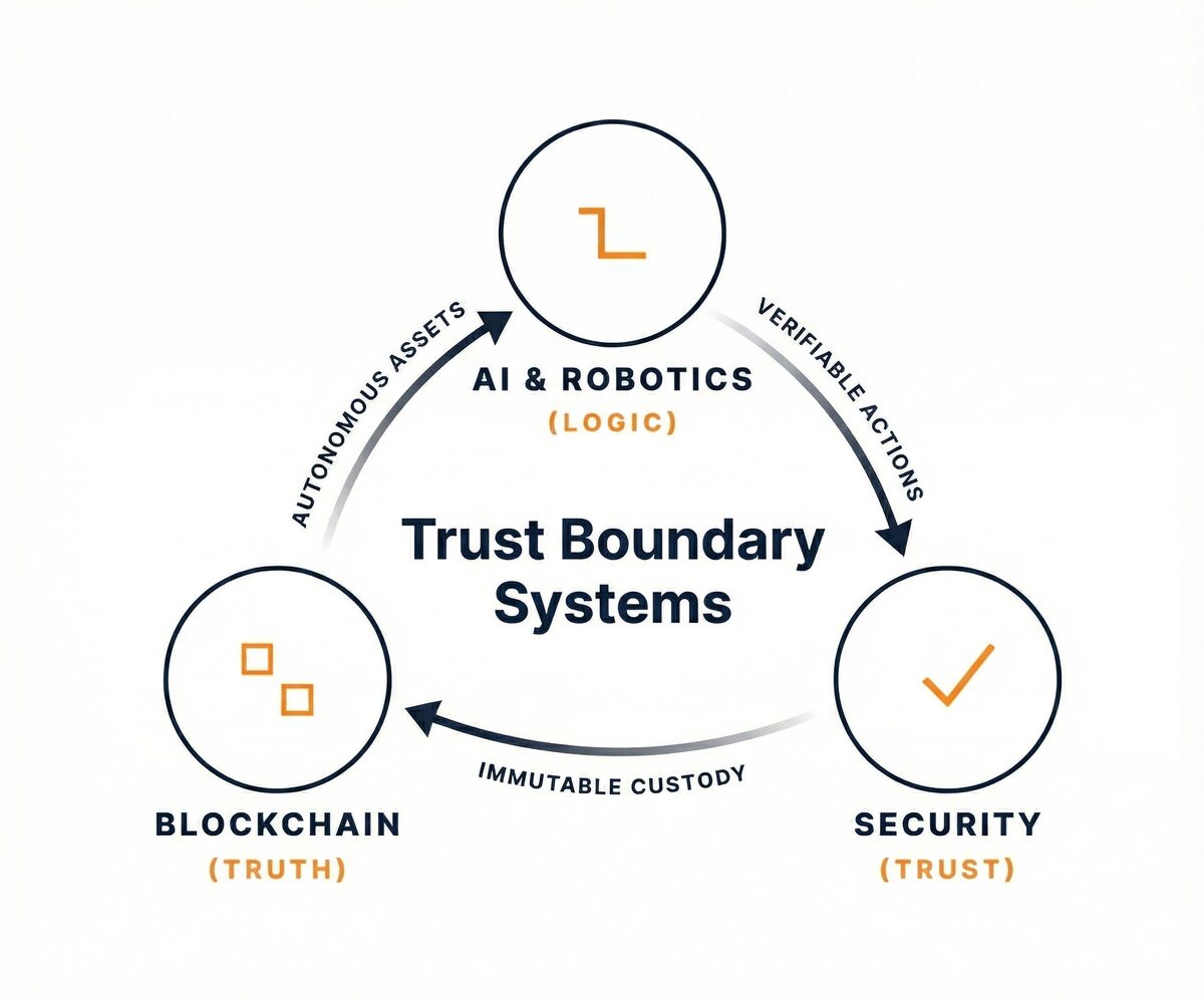 Trust Boundary Systems Convergence Trinity - AI, Blockchain, and Security